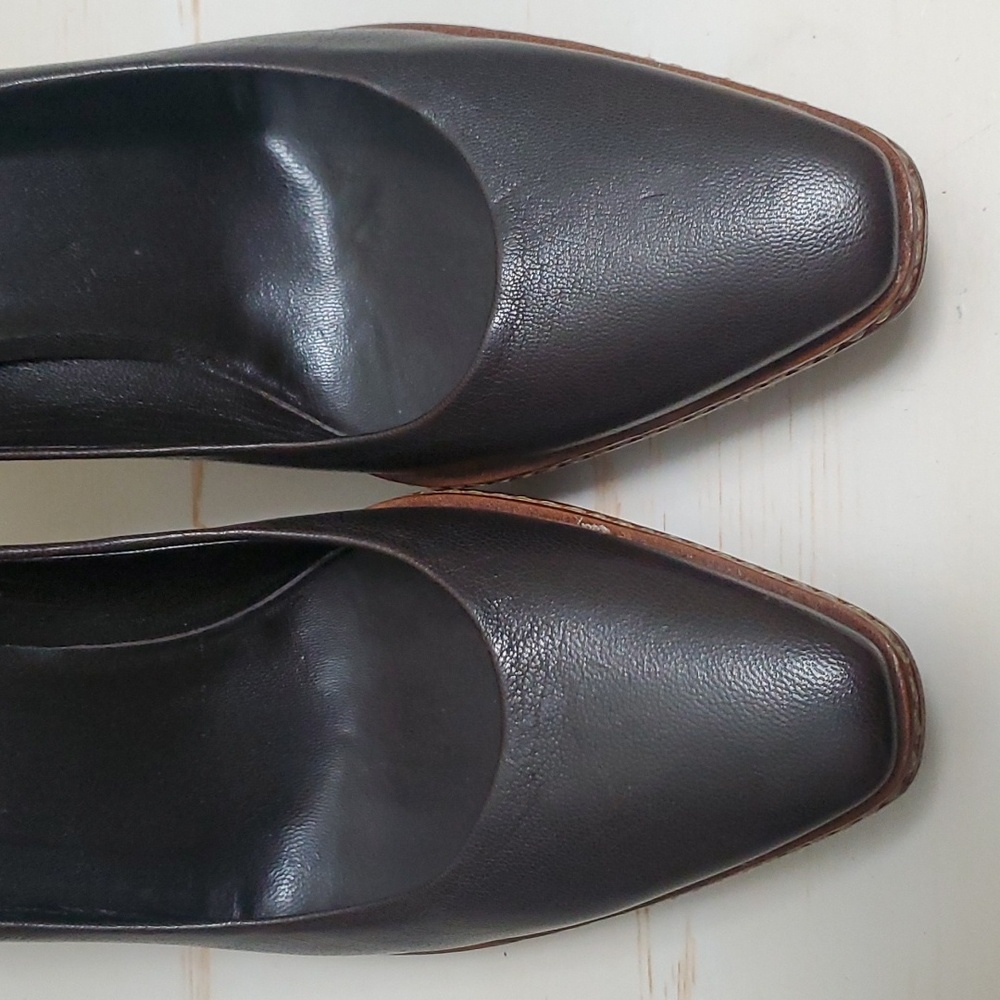 Celine | Dark Brown Platform Pumps Sz 37 - Picture 5 of 12